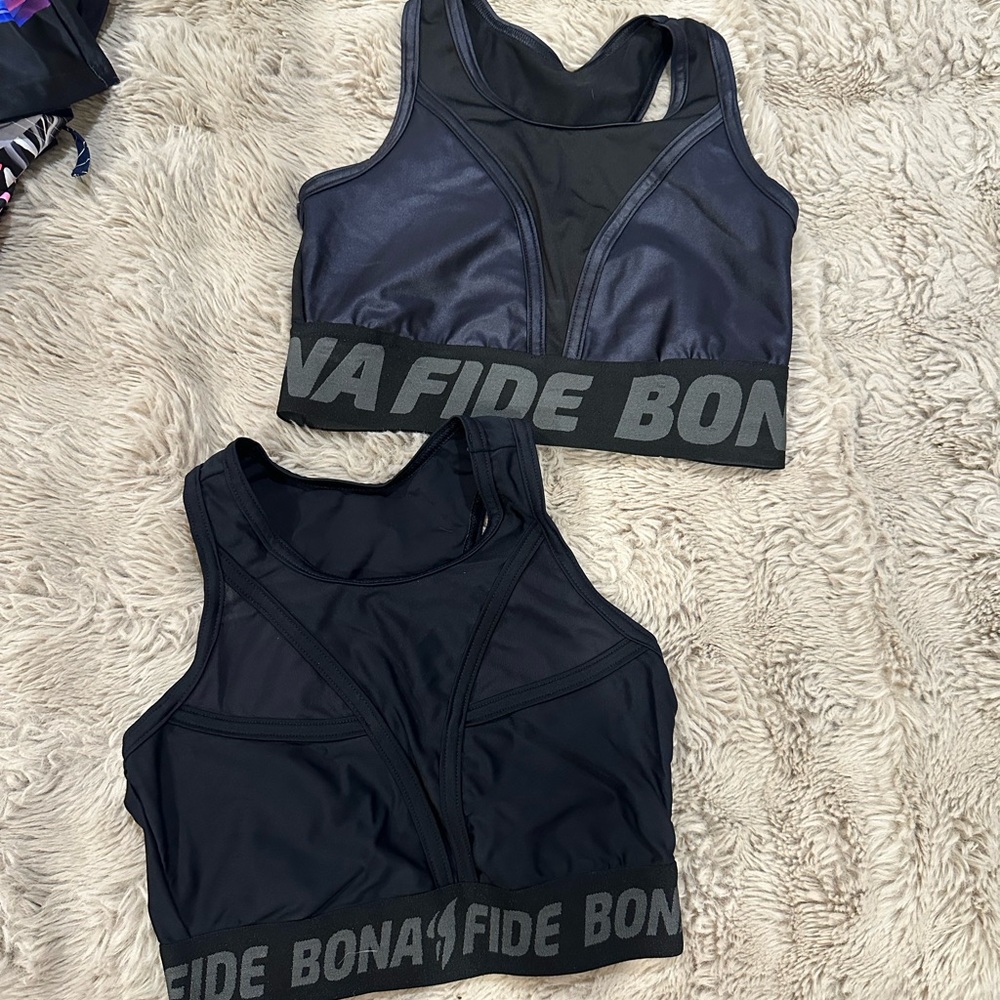 Bona Fide Black and Gray Sports Bras bundle